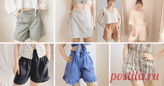 7 Free Shorts Sewing Patterns with Video Tutorials - Sparrow Refashion: A Blog for Sewing Lovers and DIY Enthusiasts