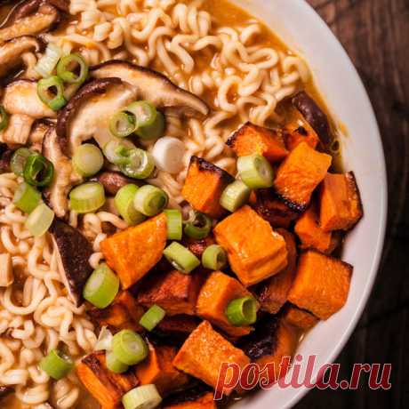 Мисо Рамен с жареными овощами Рецепт - Chowhound