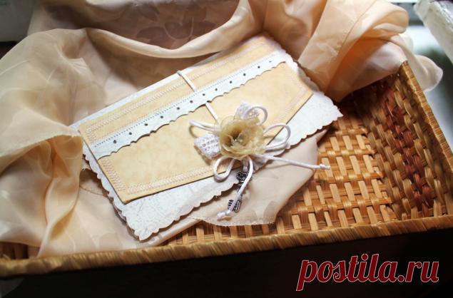 Подарочный конверт своими руками - Ярмарка Мастеров - ручная работа, handmade