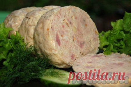 Домашняя куриная колбаса