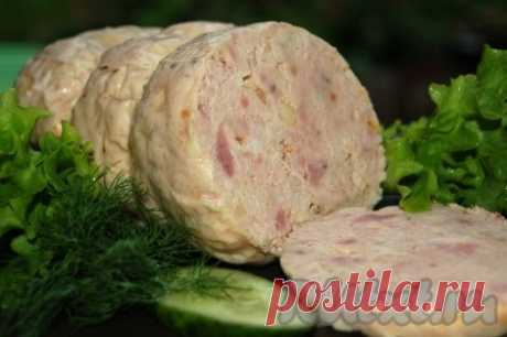 Домашняя куриная колбаса