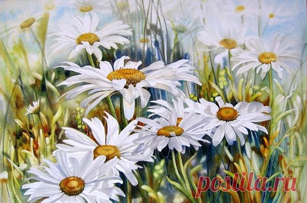 Цветочные акварели от Марни Вард