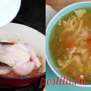 Удивительный рецепт куриного супа который мне шепнул на ухо известный шеф-повар - МирТесен