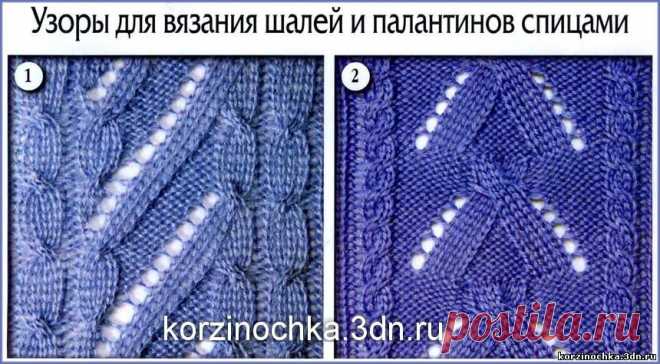 Вязание на спицах узоров - Вязание спицами, модели и схемы для вязания на спицах