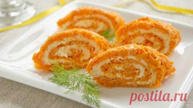 Морковные рулетики