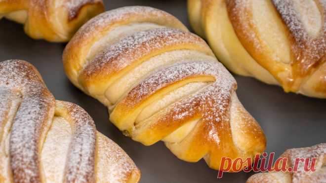 Сдобные булочки с начинкой: