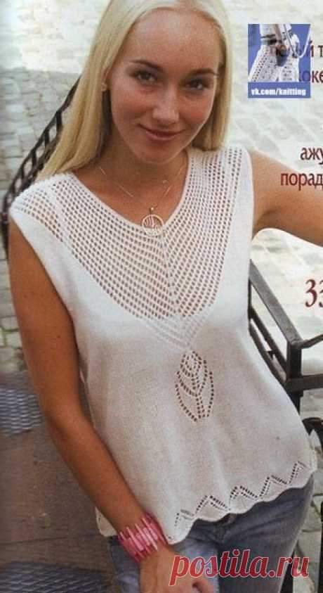 Топ с ажурными узорами — Сделай сам, идеи для творчества - DIY Ideas