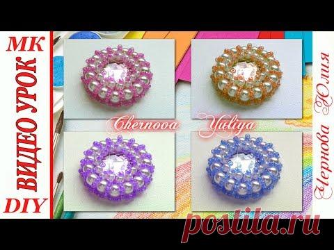 СЕРЕДИНКА ИЗ БУСИН И БИСЕРА  БЕЗ КЛЕЯ ДЛЯ ЦВЕТОВ КАНЗАШИ, МК/DIY BEAUTIFUL HEART FOR KANSASHI