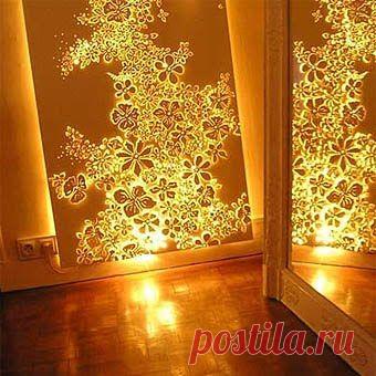 Стена-светильник: чудо своими руками - Учимся Делать Все Сами