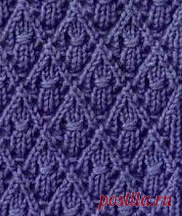 №108 Схема не сложного японского узора спицами