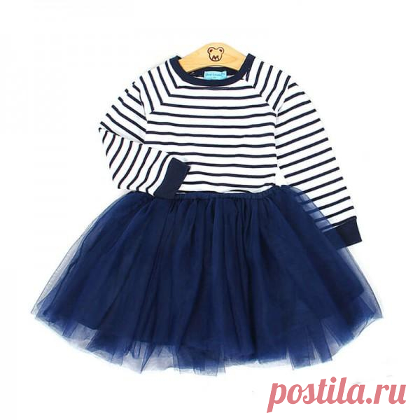 Classic Striped Tutu-Detailed Dress for Girls | PatPat