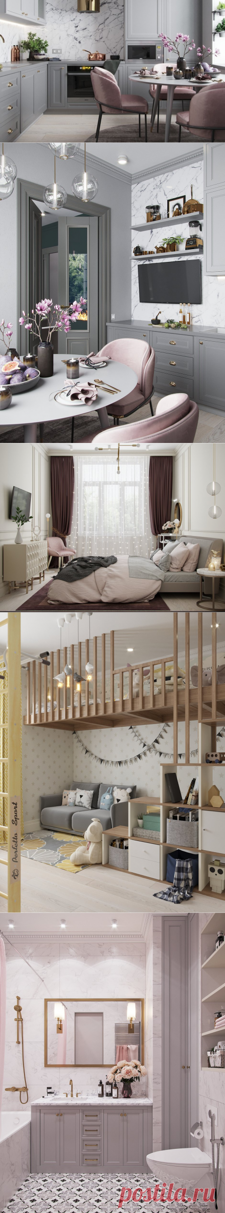 Трешка в пудрово- розовых тонах — INMYROOM