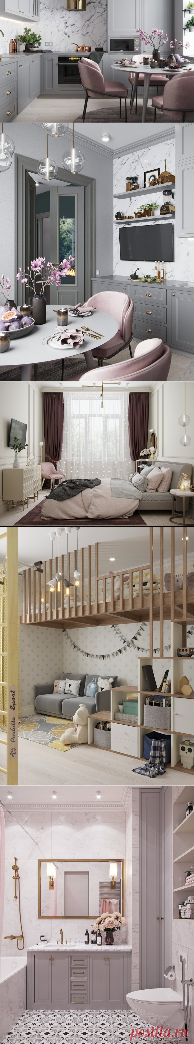Трешка в пудрово- розовых тонах — INMYROOM