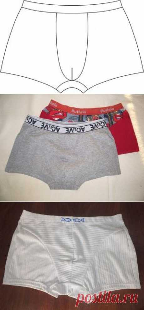 Выкройка мужских трусов-боксеров | Шкатулка