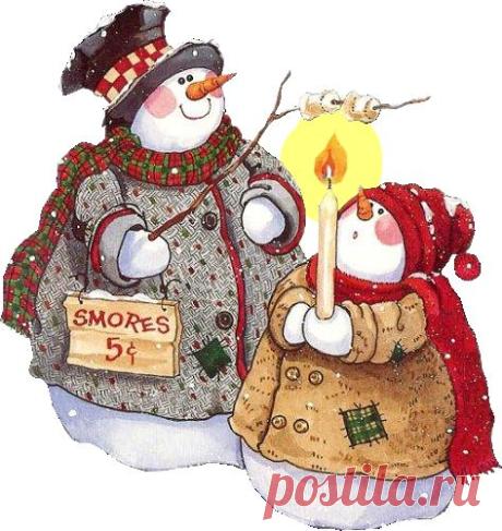 winter snowman -