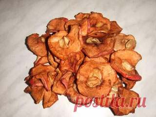 Как сушить яблоки в духовке