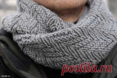 Модные шарфы-СНУДЫ (Snood) спицами. Идеи и описания.13 моделей