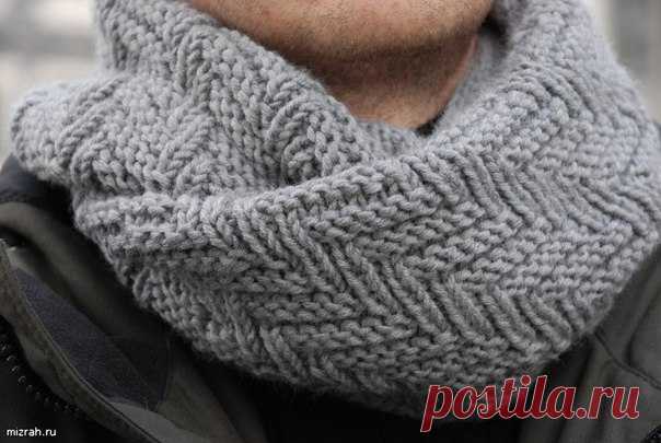 Модные шарфы-СНУДЫ (Snood) спицами. Идеи и описания.13 моделей