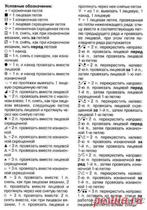 Узор спицами «Х»