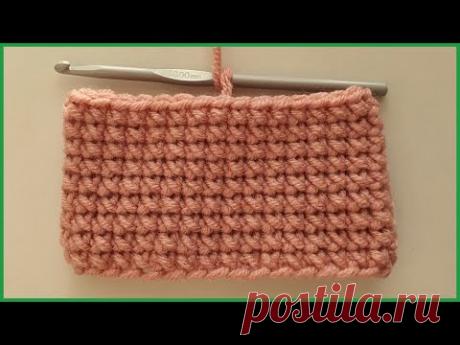 Узор Крестики для шарфа, снуда крючком. Вязание крючком / Crochet pattern