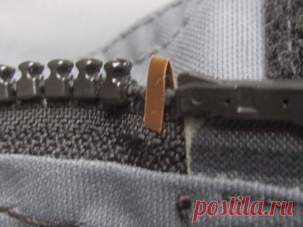 Как отремонтировать пропавшие зубчики молнии (Diy)