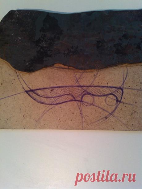 эскиз хозножа (вверху раскованная рессора)