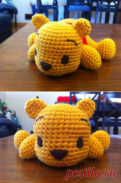 Винни Пух амигуруми. Мишка амигуруми. Схема вязания. | Амигуруми — схемы, амигуруми крючком, вязание и игрушки амигуруми. Амигуруми всех стран!