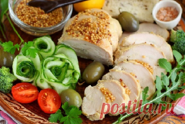 Запеченная куриная грудка в горчице — Сад Заготовка