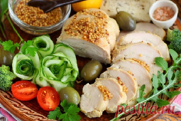 Запеченная куриная грудка в горчице — Сад Заготовка