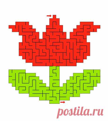 Лабиринты / Игра Лабиринт Цветочек: распечатать и пройти лабиринты