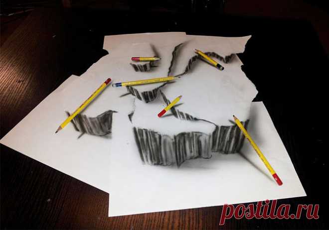 Карандашные 3D рисунки
