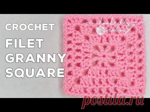 Crochet Vintage Filet Granny Square Tutorial