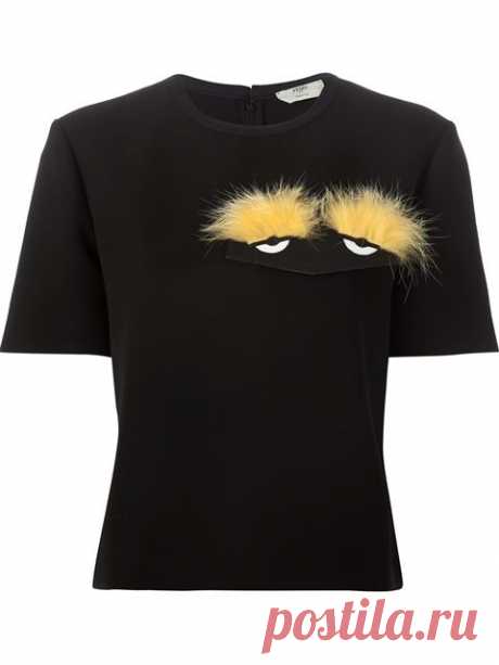 Fendi сумка Bugs аппликация футболка - Eraldo - Farfetch.com