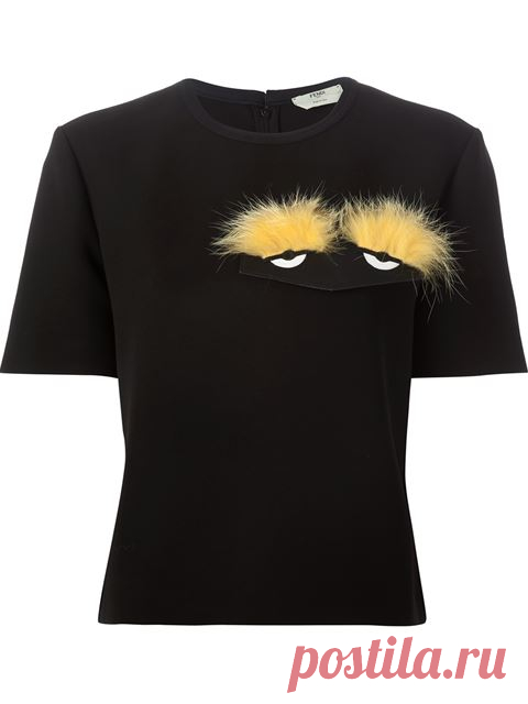 Fendi сумка Bugs аппликация футболка - Eraldo - Farfetch.com