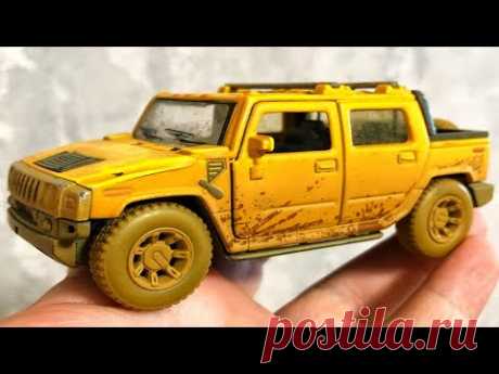 My car Hummer H2 sut 2005. A scale model. 내 노란 차 - YouTube