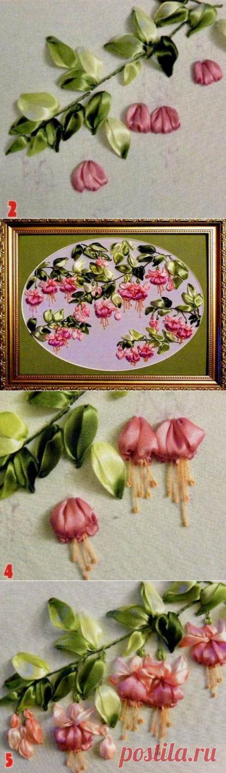 цитата phthisiatr : Вышивка лентами. Бутоны фуксии. (18:30 05-08-2014) [3161781/332975696] - natalya.bazyleva.70@mail.ru - Почта Mail.Ru