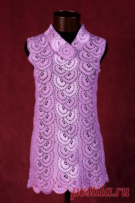 Простой способ посадить изделие в технике ленточного кружева по фигуре. Никто даже не заметит, как сделано расширение | Вязание крючком с Захарченко Ольгой | Дзен