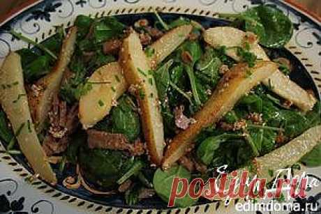 ЯПОНСКИЙ САЛАТ С ЯЗЫКОМ И КАРАМЕЛИЗИРОВАННОЙ ГРУШЕЙ. Фруктовый салат кулинарные рецепты с фото