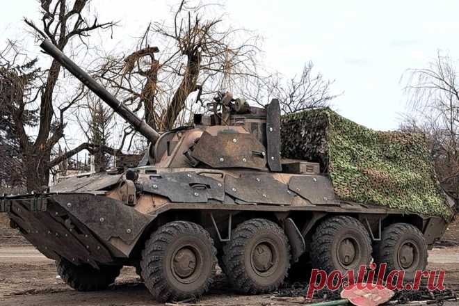 Артиллеристы уничтожили опорный пункт ВСУ под Авдеевкой. Удар нанёс артиллерийский расчёт самоходного миномёта «Нона-СВК».
