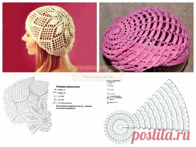 Берет летний крючком. Лучшие схемы вязания » Мастер-классы своими руками