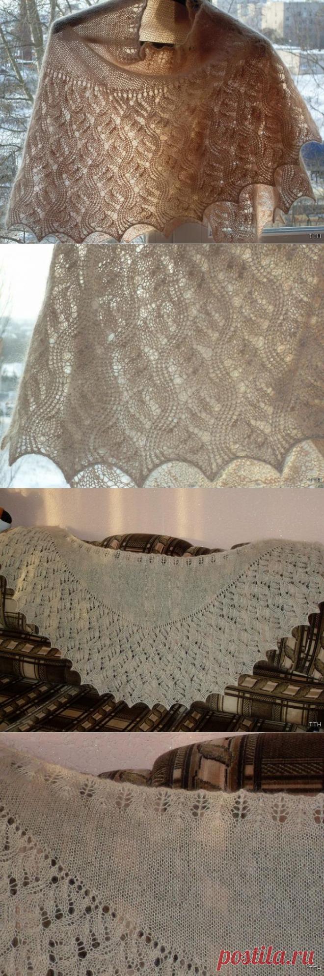 Мини-шаль "Цветущая лаванда"..