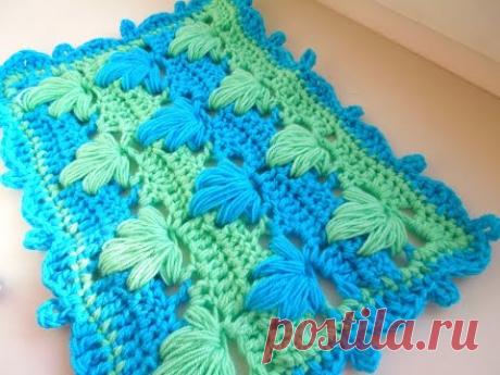 ДЕТСКИЙ ПЛЕД КРЮЧКОМ. How to crochet plaid.