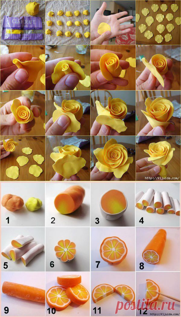 1 часть. Миниатюрные мастер-классы по лепке.