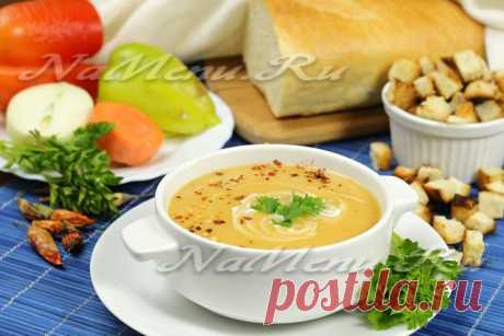 Картофельный суп-пюре со сливками, рецепт с морковью и луком