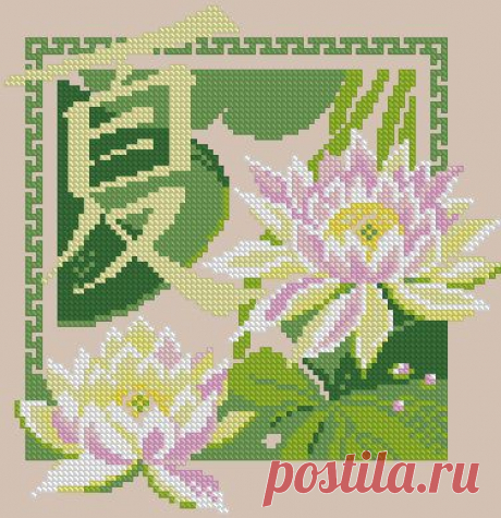 Иероглифы, фен-шуй - Мелочи для дома - Схемы в XSD - Кладовочка схем - вышивка крестиком
ЛОТОС