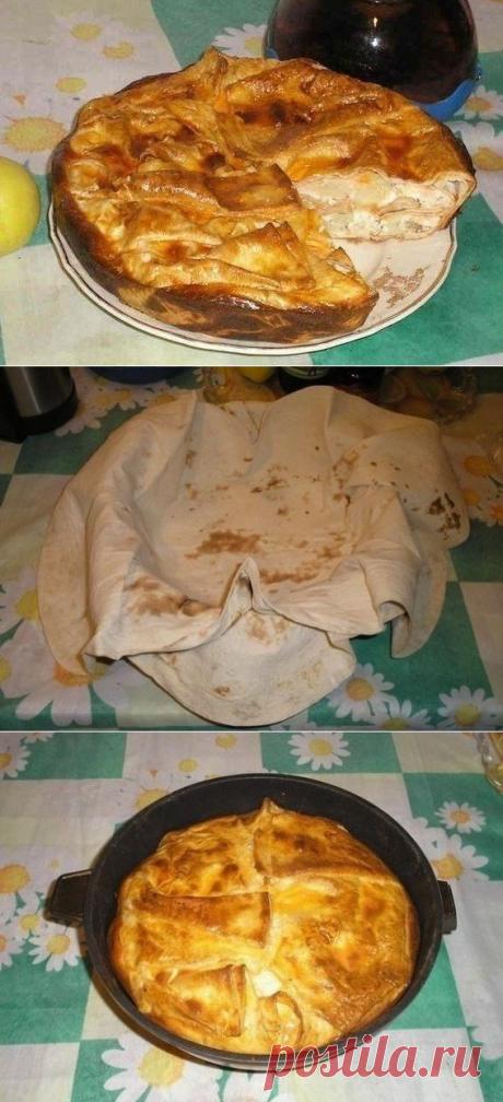 Как приготовить пирог из лаваша (с сулугуни, укропом и картошкой) - рецепт, ингридиенты и фотографии