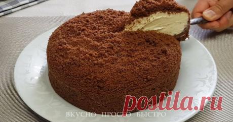 Сметанник без выпечки. Нежный, легкий и безумно вкусный Добрый всем день..