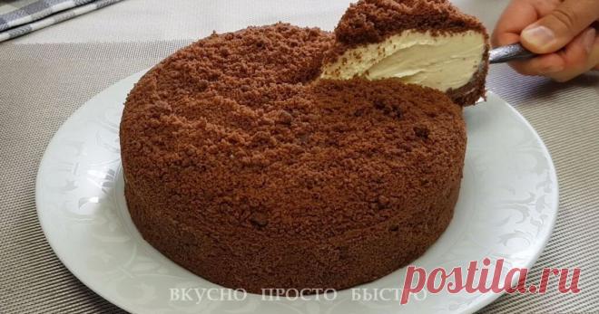 Сметанник без выпечки. Нежный, легкий и безумно вкусный Добрый всем день..