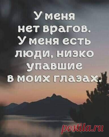«Возможно, это изображение (один или несколько человек и текст «у меня нет врагов. у меня есть люди, низко упавшие в моих глазах.»)» — карточка пользователя Татьяна Кармишина в Яндекс.Избранном