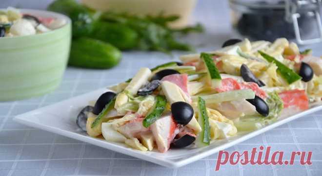 Крабовый салат с плавленым сыром | Cherchez la femme